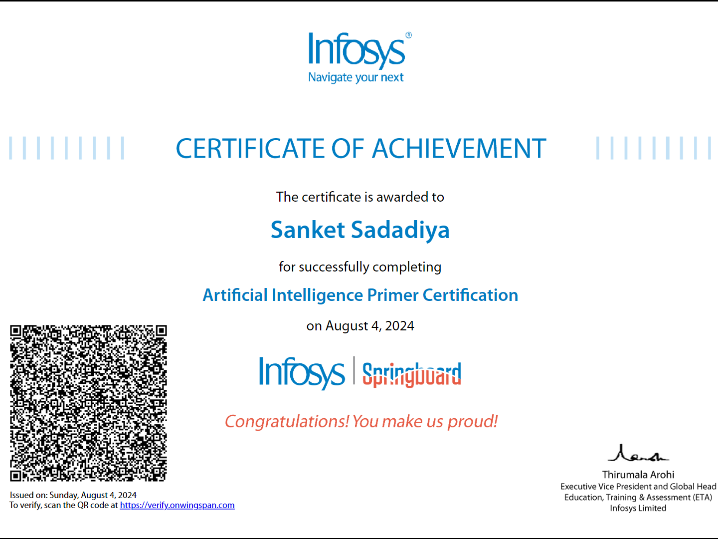 AI Primer Certificate